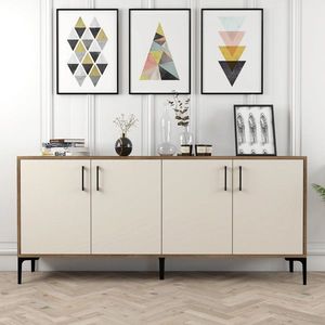 Consola, Hommy Craft, Kiev, 180x78x35 cm, Maro/Crem imagine
