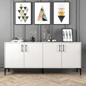 Consola, Hommy Craft, Kiev, 180x78x35 cm, Alb imagine