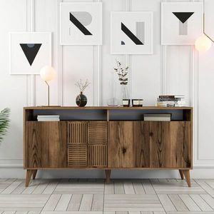 Consola, Hommy Craft, Milan 160, 160x78x35 cm, Maro imagine