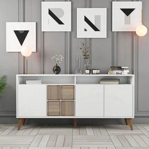 Consola, Hommy Craft, Milan 160, 160x78x35 cm, Alb imagine