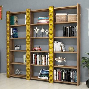 Corp biblioteca, Hommy Craft, City 3, 184.6x170x24.2 cm, Nuc / Galben imagine