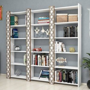Corp biblioteca, Hommy Craft, City 3, 184.6x170x24.2 cm, Alb imagine