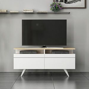 Comoda TV, Inarch, Berlin 120, Stejar / Alb imagine