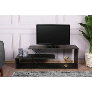 Comoda TV, Kalune Design, Zigzag, 120x40x30 cm, Maro inchis imagine