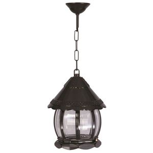 Lustra de exterior, Avonni, 685AVN1222, Plastic ABS, Negru imagine