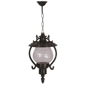 Lustra de exterior, Avonni, 685AVN1343, Plastic ABS, Negru imagine