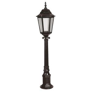 Lampadar de exterior, Avonni, 685AVN1263, Plastic ABS, Alb/Negru imagine