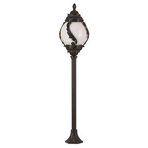 Lampadar de exterior, Avonni, 685AVN1208, Plastic ABS, Alb/Negru imagine