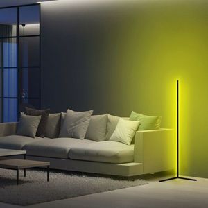 Lampadar, Curlux, 395NGR1106, Corp din aluminiu, 120 cm, Invelis electrostatic, Galben imagine