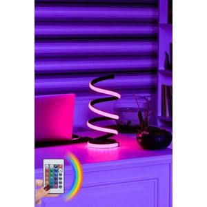 Lampa de masa, Curlux, 509CRL1111, Aluminiu, Multicolor imagine