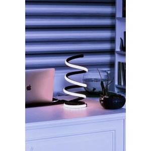 Lampa de masa, Curlux, 509CRL1112, Aluminiu, Alb imagine