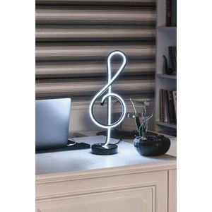 Lampa de masa, Curlux, 509CRL1108, Aluminiu, Alb imagine