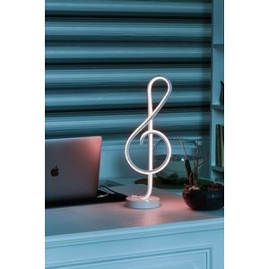 Lampa de masa, Curlux, 509CRL1110, Aluminiu, Alb imagine