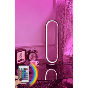 Lampa de masa, Curlux, 509CRL1115, Aluminiu, Multicolor imagine