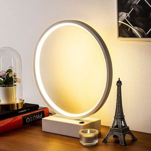 Lampa de masa, Fresno, 119FRS1406, Metal, Alb imagine