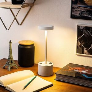 Lampa de masa, Fresno, 119FRS1419, Metal, Alb imagine