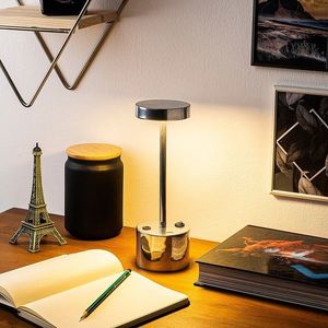 Lampa de masa, Fresno, 119FRS1421, Metal, Crom imagine