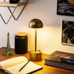 Lampa de masa, Fresno, 119FRS1426, Metal, Auriu imagine