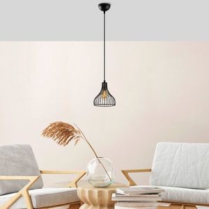 Lustra, Fulgor, 942FLG1619, Metal, Negru/Maro antic imagine