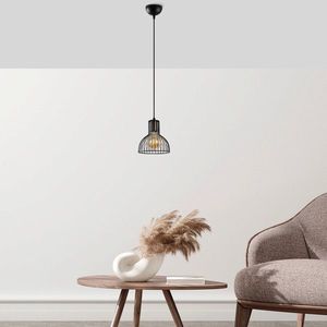 Lustra, Fulgor, 942FLG1629, Metal, Negru/Maro antic imagine