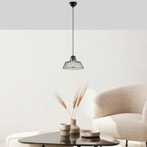 Lustra, Fulgor, 942FLG1443, Metal, Negru/Maro antic imagine