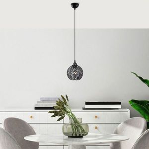 Lustra, Fulgor, 942FLG1449, Metal, Negru imagine