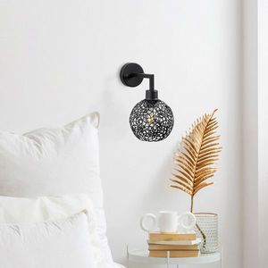 Aplica de perete, Fulgor, 942FLG2162, Metal, Negru imagine