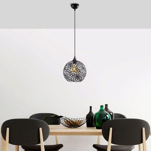 Lustra, Fulgor, 942FLG1450, Metal, Negru imagine