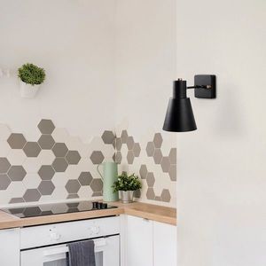 Aplica de perete, Fulgor, 942FLG2192, Metal, Negru imagine