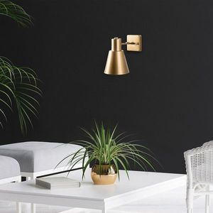 Aplica de perete, Fulgor, 942FLG2193, Metal, Auriu imagine