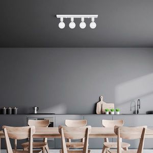Lustra, Fulgor, 942FLG2504, Metal, Alb imagine