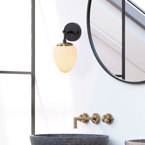 Aplica de perete, Fulgor, 942FLG2108, Metal, Negru / Antic / Crem imagine