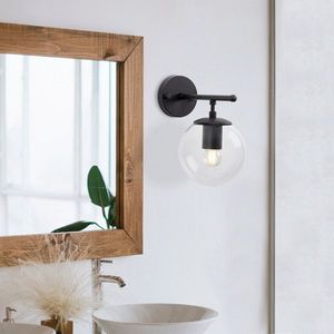 Aplica de perete, Fulgor, 942FLG2150, Metal, Negru imagine