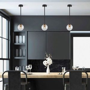 Lustra, Fulgor, 942FLG1156, Metal, Negru/Maro antic imagine