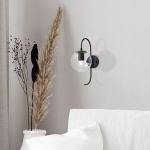 Aplica de perete, Fulgor, 942FLG2125, Metal, Negru imagine