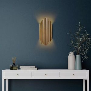 Aplica de perete, Fulgor, 942FLG1870, Metal, Auriu imagine