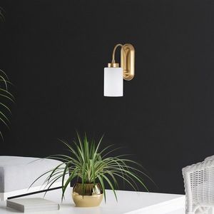 Aplica de perete, Fulgor, 942FLG2201, Metal, Auriu imagine