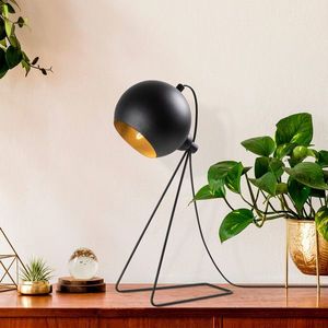 Lampa de masa, Fulgor, 942FLG1805, Metal, Negru imagine