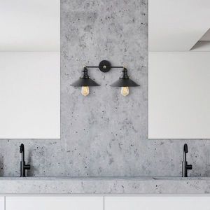 Aplica de perete, Fulgor, 942FLG2166, Metal, Negru imagine