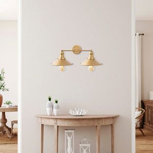 Aplica de perete, Fulgor, 942FLG2167, Metal, Auriu imagine