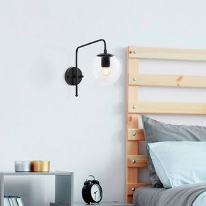 Aplica de perete, Fulgor, 942FLG1333, Metal, Alb/Negru imagine