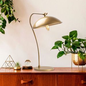 Lampa de masa, Fulgor, 942FLG1820, Metal, Auriu imagine