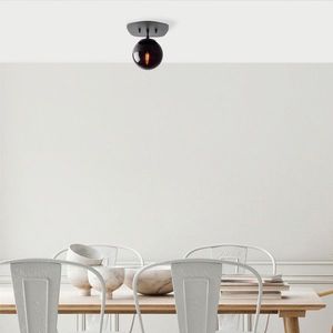 Lustra, Fulgor, 942FLG1378, Metal, Negru imagine