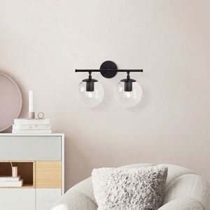 Aplica de perete, Fulgor, 942FLG2156, Metal, Negru imagine