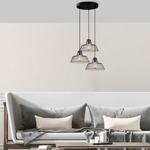 Lustra, Fulgor, 942FLG1445, Metal, Negru/Maro antic imagine