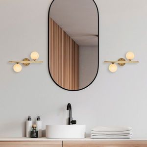 Aplica de perete, Fulgor, 942FLG1282, Metal, Auriu imagine