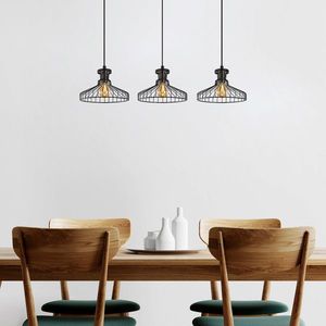 Lustra, Fulgor, 942FLG2145, Metal, Negru/Maro antic imagine