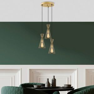Lustra, Fulgor, 942FLG1618, Metal, Auriu imagine