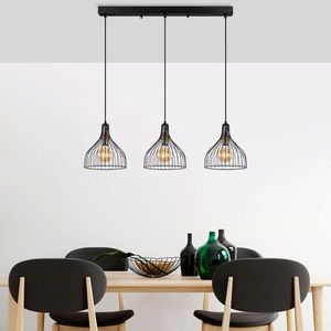 Lustra, Fulgor, 942FLG1409, Metal, Negru/Maro antic imagine