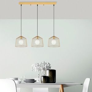 Lustra, Fulgor, 942FLG1420, Metal, Auriu imagine